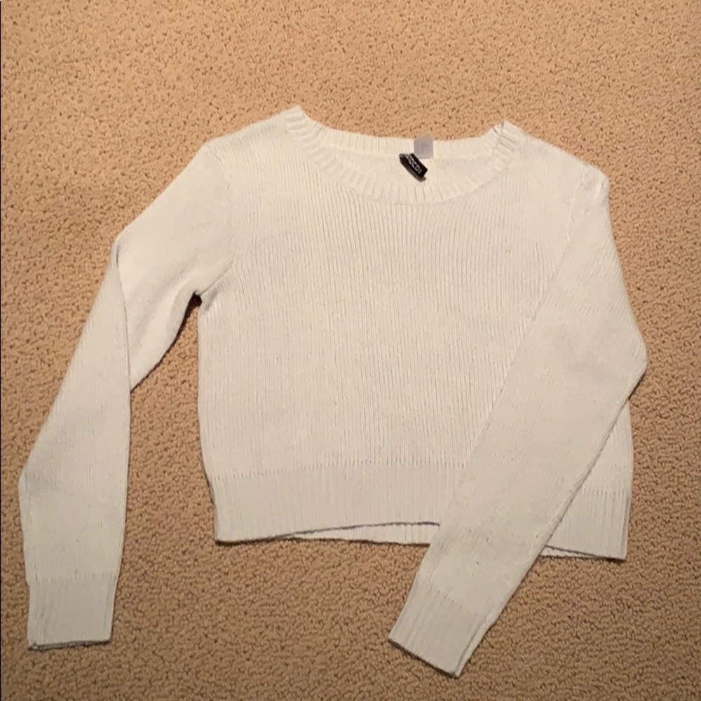 Cropped Gray sweater!